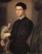 Agnolo Bronzino Portrait d'un sculpteur on d'un jeune amateur china oil painting reproduction